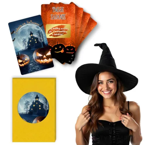 gra towarzyska zabawa na halloween zdrapki wyzwania 8 6 x 5 4 cm 21 szt