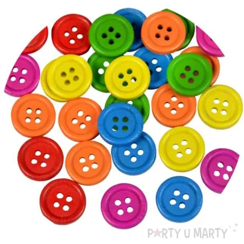 guziki dekoracyjne gladkie mix kolor arpex