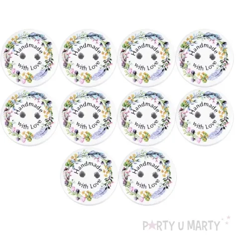 guziki made in love kwiaty stoklasa 23 mm 10 szt