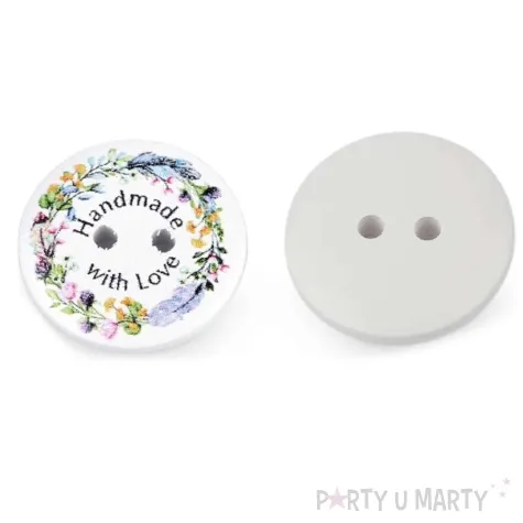 guziki made in love kwiaty stoklasa 23 mm 10 szt