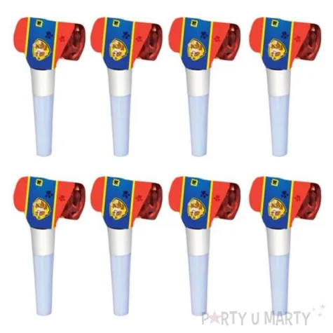 gwizdek zwijany paw patrol amscan 8 szt