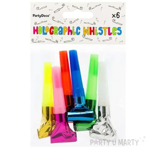 gwizdki mix kolorow 6 szt patrydeco