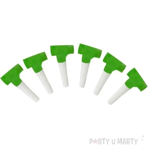 gwizdki papierowe classic zielony arpex 4 x 35 cm 6 szt