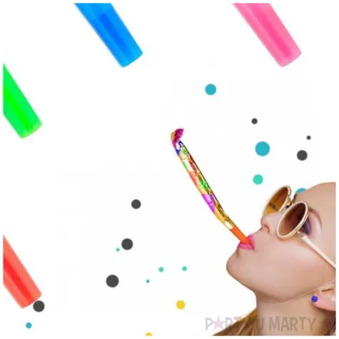 gwizdki papierowe kolorowy mix wzorow godan 6 szt