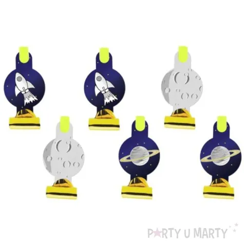 gwizdki papierowe kosmos congee 6 szt