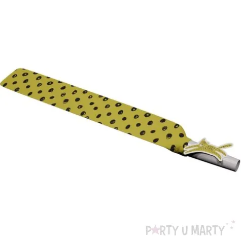 gwizdki papierowe lampart zoo folat 24 cm 6 szt