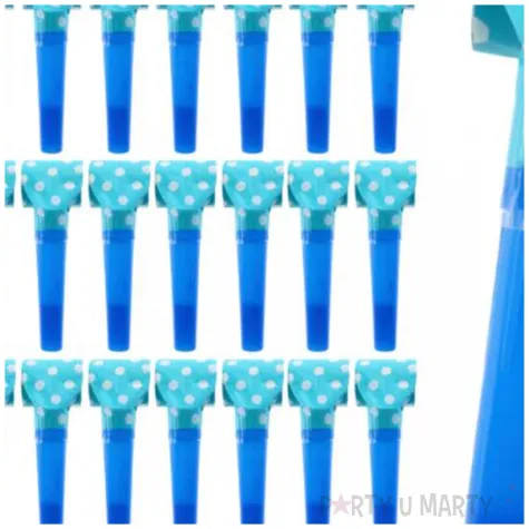 gwizdki zwijane groszki blekitny godan 100 szt