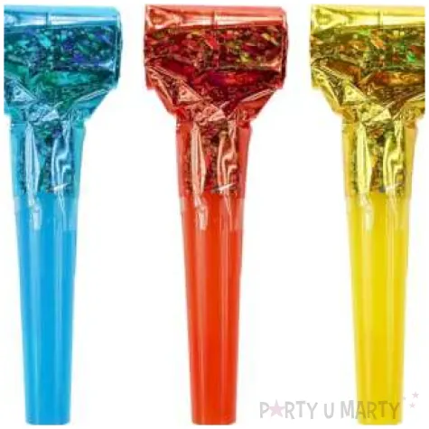 gwizdki zwijane holograficzne mix godan 100 szt