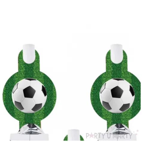 gwizdki zwijane pilka nozna srebrny congee 6 szt