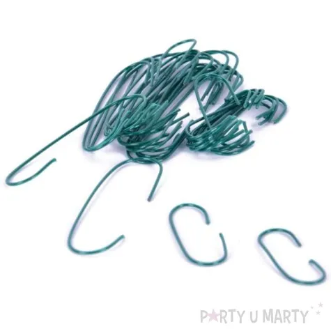 haczyki do ozdob metalik zielone arpex 150 szt