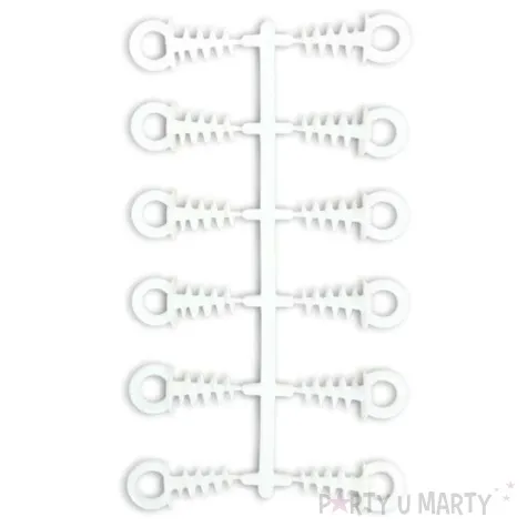 haczyki do ozdob wkret do styropianu biale brewis 12 szt