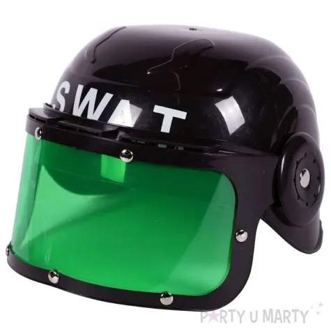 helm antyterrorysta s w a t czarny fyasa 23 x 15 cm