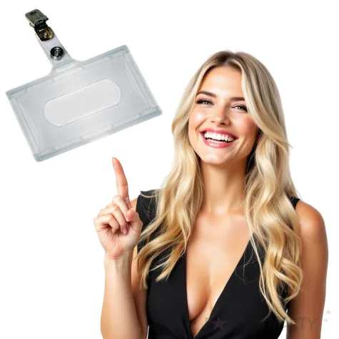 holder sztywny z klipsem titanum 93 x 60 mm