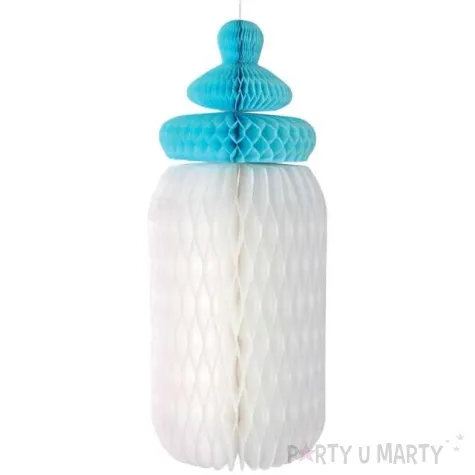 honeycomb butelka niebiesko biala godan