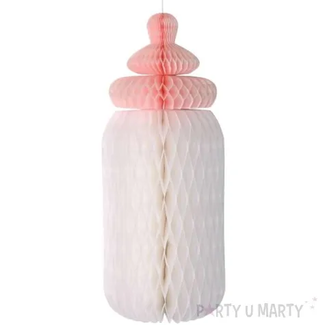 honeycomb butelka rozowo biala godan