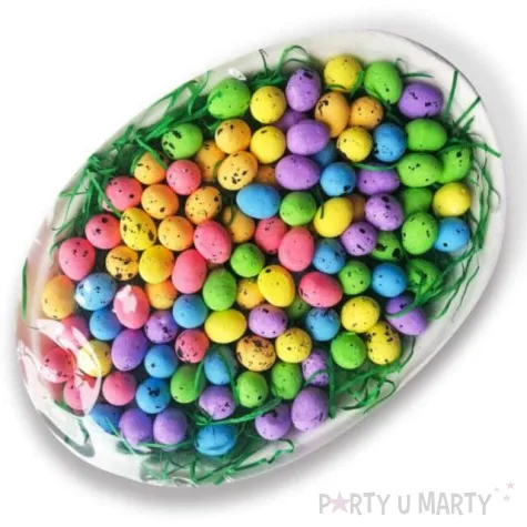 jajka kolorowe nakrapiane styropian aliga 1 5x1 8 cm 100 szt