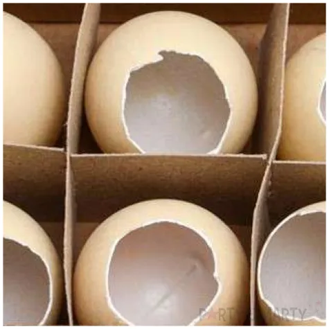 jajka kurze dekoracyjne bezowe wydmuszki aliga 6 szt