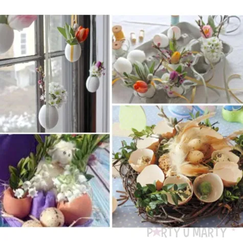 jajka kurze dekoracyjne bezowe wydmuszki aliga 6 szt