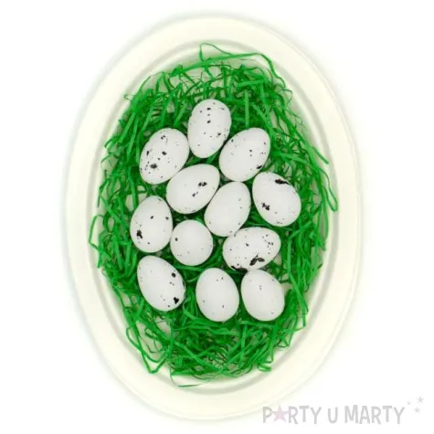 jajka styropianowe biale nakrapiane aliga 3x4 cm 12szt