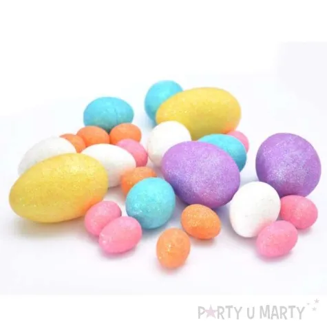 jajka styropianowe brokatowe pisanki mix arpex 2 5 6 cm 24 szt