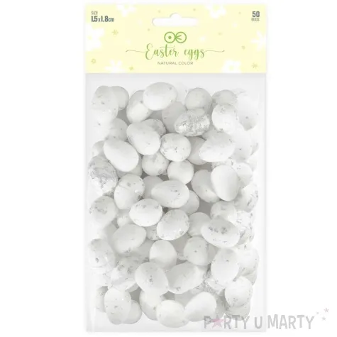 jajka styropianowe nakrapiane bialy partypal 2 5 cm 50 szt