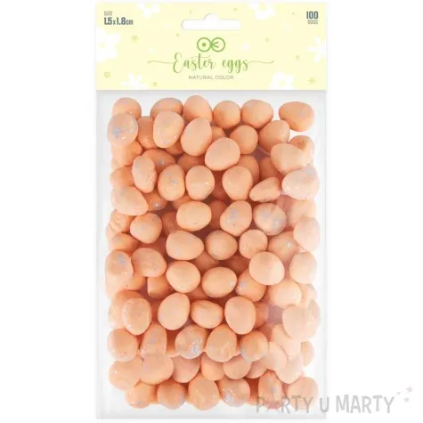 jajka styropianowe nakrapiane brzoskwiniowy partypal 2 5 cm 50 szt