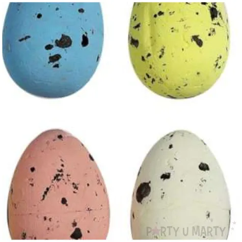 jajka styropianowe nakrapiany mix titanum 12 szt