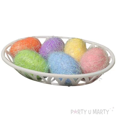 jajka styropianowe wielkanocne pisanki w wkoszyczku aliga 6 szt