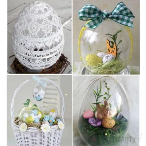 jajko do dekoracji stojace akrylowe 15 cm aliga 5 szt