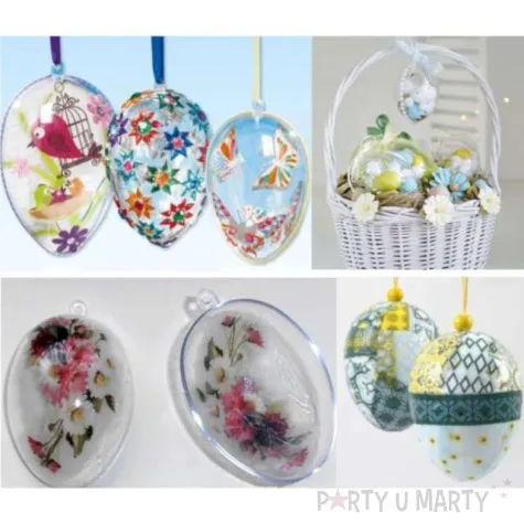 jajko do dekoracji wiszace akrylowe 10 cm brewis 5 szt