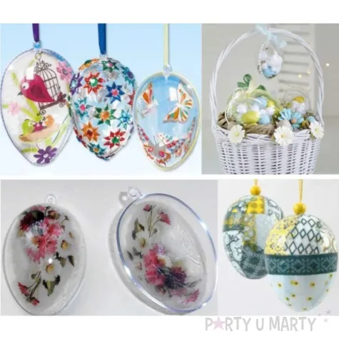 jajko do dekoracji wiszace akrylowe 13 cm aliga 5 szt