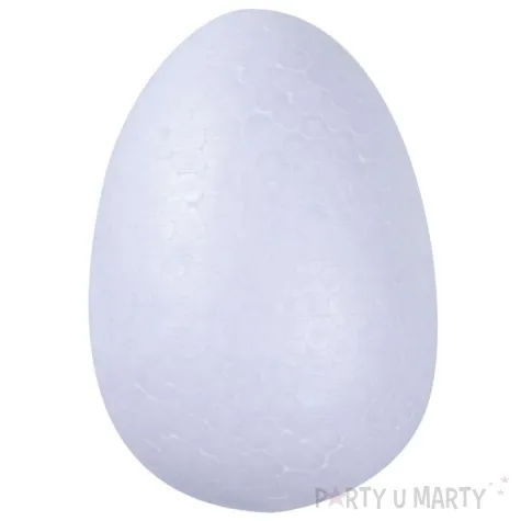 jajko styropianowe gladkie bialy arpex 15 cm