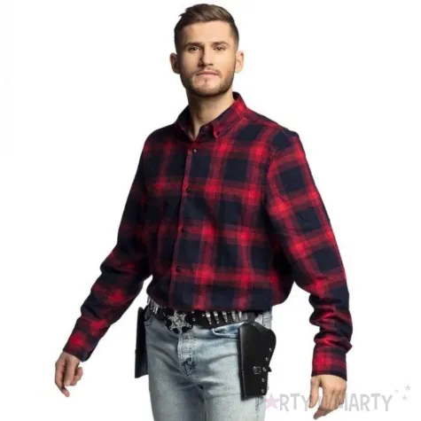 kabura podwojna z paskiem czarna boland