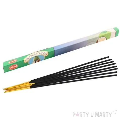 kadzidelka indyjskie zapach kokos dlugie ravi 8szt