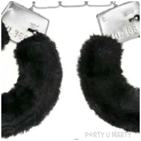 kajdanki party sexy futerko czarny partypal