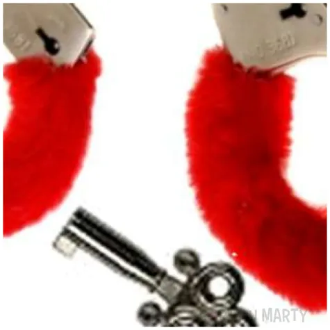 kajdanki party sexy futerko czerwone kemis