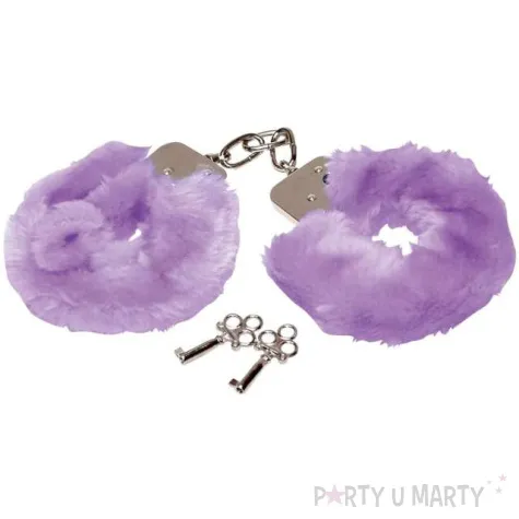 kajdanki party sexy futerko fioletowe topgift