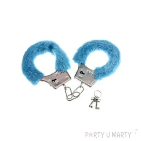 kajdanki party sexy futerko niebieskie jasne kemis