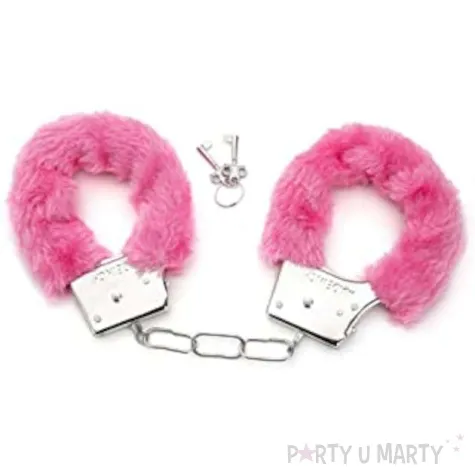 kajdanki party sexy futerko rozowe topgift