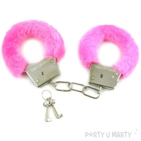 kajdanki party sexy futerko rozowe topgift