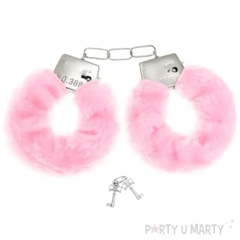 kajdanki party sexy futerko rozowy jasny partypal