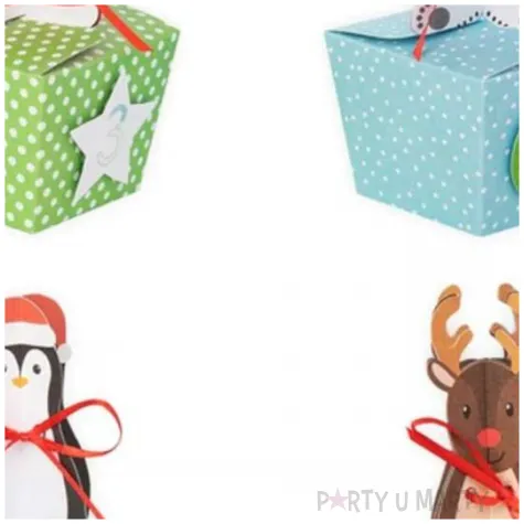 kalendarz adwentowy diy mikolaj zimowe zwierzaki partypal 1 kompl