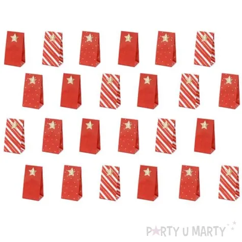 kalendarz adwentowy diy torebki na niespodzianke partydeco 1 kpl