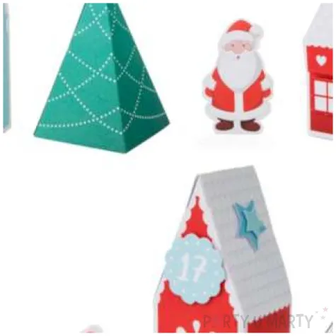 kalendarz adwentowy diy zimowe domki partypal 1 kompl