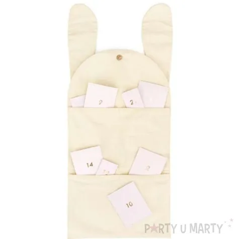 kalendarz adwentowy organizer deluxe krolik partydeco