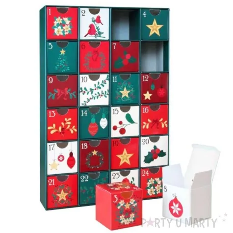 kalendarz adwentowy swiateczny szal godan 32 5x22 cm