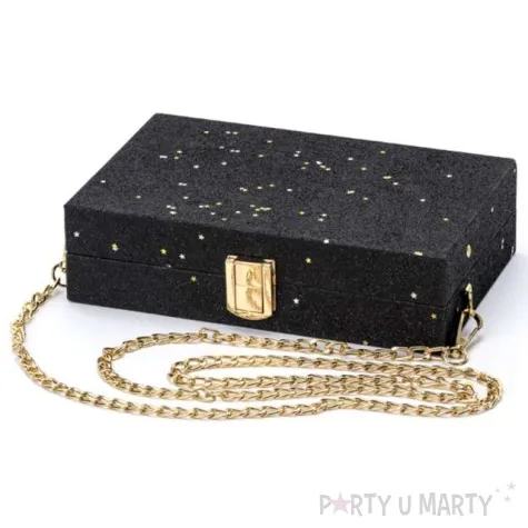 kalendarz adwentowy torebka deluxe czarna partydeco