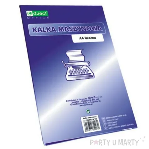 kalka maszynowa a4 czarna d rect 100 szt
