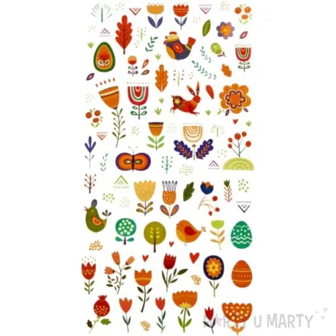 kalkomania wodna wielkanocne pisanki i ptaszki brewis