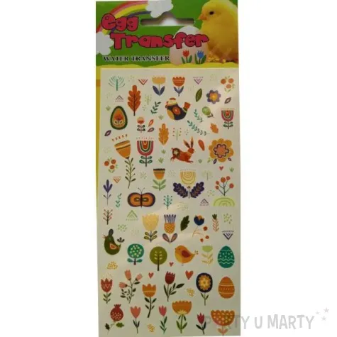 kalkomania wodna wielkanocne pisanki i ptaszki brewis